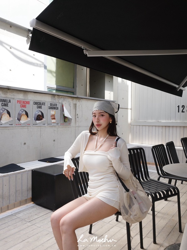 坑條繞脖bra背心三件組(闆娘.花花清單)